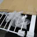 Safety 1st Easy Install Walk Thru Baby Gate for Doorway With Door, Dog Gates, Fits 29"-38", Easy Install 28" Tall, White