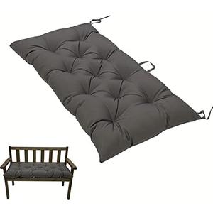 SEAHOME Indoor/Outdoor Bench Cushion,Waterproof Swing Seat Cushion,Outdoor Chair Cushion, for Lounger Garden Furniture Patio Loveseat (47.2'' x 19.7'', Dark Grey)