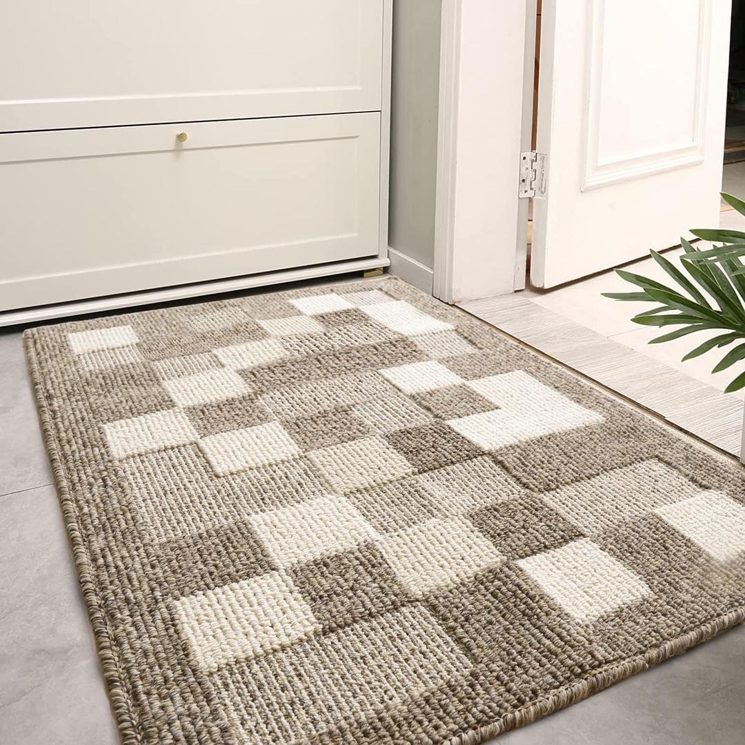 TOMEX Door Mat Indoor Outdoor Doormat, 2023 Upgraded Non-Slip Floor Mat, Welcome Mat for Home, Garden, Garage20 x 32 /50 x 80cm, Leo Style