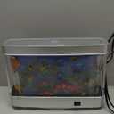 Fake Motion Fish Tank Mini Aquarium, Artificial Tropical Decorative Lamp Night Light with Moving Fish, Gift for Kids (US Plug)