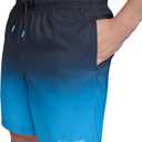 Calvin Klein Men's Volley Quick Dry Lightweight Swim Trunk (Medium, Black)