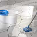 Clorox Microfiber Spin Dry Microfiber Mop and Bucket System, Blue/White
