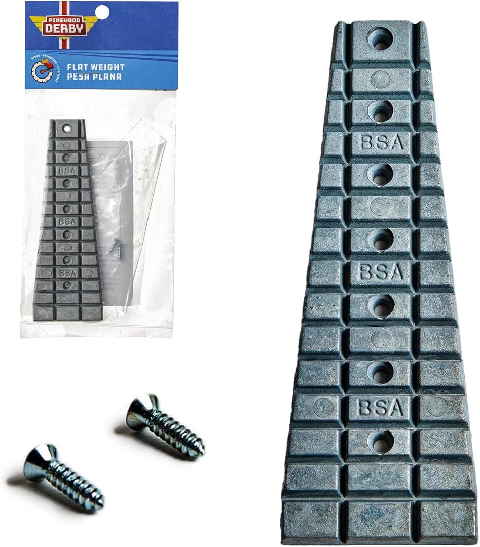 Pinewood Derby Flat Weights