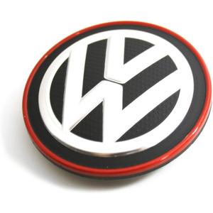 Volkswagen Genuine Wheel Center Hub CapChrome Red compatible with VW Golf R32 GTI Rabbit 5G1 2015-2017