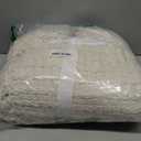 DII Chenille Luxury Thick Woven Throw with Fringe, 50x60, Cream