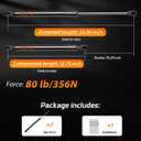 ML3870 Gas Struts 23 inch 80lb Tonneau Cover Replacement Part, Truck Bed Cover Shocks Springs Lift Support for RV Undercover Bed & Trailer Cover, SL3870 Replacement Lift Strut, Set of 2