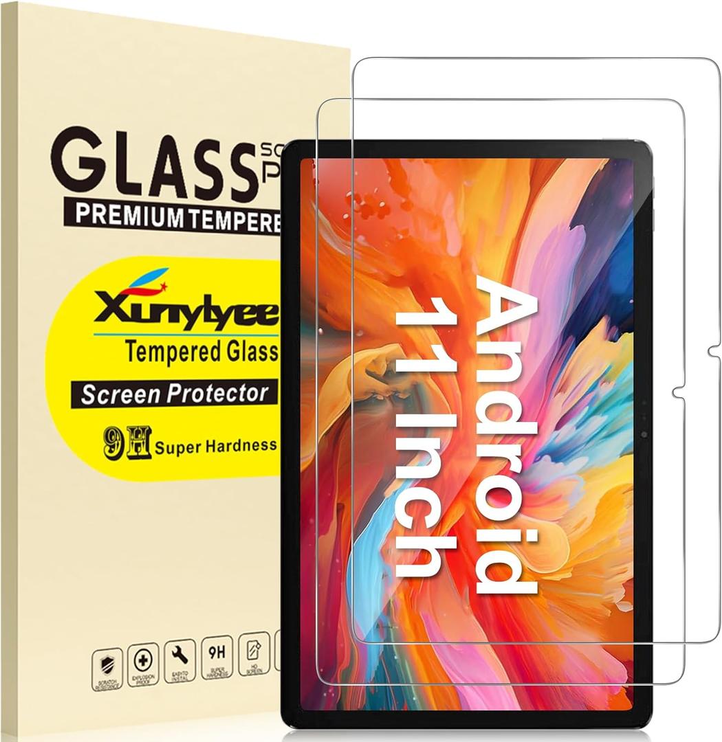 11 Inch Android 16 15 14 Tablet Screen Protector for ApoloMedia EP1095T Android Upgraded Tablet 11'' Tempered Glass Film 2025, 9H Hardness, Anti-Scratch [9.84'' x 6.37'', 250mm x 162mm], 2 Pack