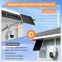 Solar Panel for Ring Camera, 5W Solar Fast Charger, Telescopic Pole & 360 Swivel, 10ft USB-C Cable, IP65 Weatherproof, for All Battery Outdoor Security Cameras, Perfect for Reaching Sunlight