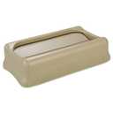 Rubbermaid Commercial Products SLIM JIM Swing Lid for Use with 16/23 Gallon Vented Slim Jim Containers Beige for Kitchens/Classrooms/Offices/Back of House