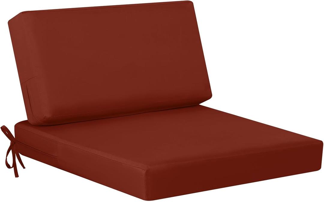 idee-home Outdoor Chair Cushions for Patio Furniture, Outdoor Seat Cushion, 26.5 x 26.5 x 4 inch