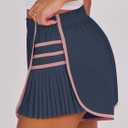 Caracilia Women Running Shorts Flowy Pleated Athletic Shorts Summer High Waisted Tennis Sporty Workout Gym Shorts (S)