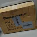 Elite Gourmet EG-6203# Extra Deep 16"x13"x3.2" (10.5Qt.) Scratch Resistant, Easy Pour Spout Dishwasher Safe, Non-stick Electric Skillet with Glass Vented Lid, Adjustable Temperature, Black
