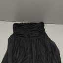 Women's Sheer Long Sleeve Sequin Bodycon Mini Dress Sexy Sparkly Ruched Mesh Party Going Out Dresses (Large, Black)