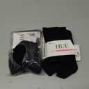 HUE Women's Opaque Tights With Control Top 2 Pack (3, Black)