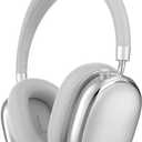 T-fun NC95 Hybrid Active Noise Cancelling Headphones with Knob Control, 65H Playtime Over Ear Headphones Wireless Bluetooth 5.3, App Control, Hi-Res Audio, Comfort Fit, Clear Calls for Travel/Workout (Silver)