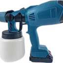 Cordless Paint Sprayer, Electric Spray Paint Gun for Dewalt 20V MAX Battery, Adjustable Spray Width & Pattern, with 2 Nozzles, for Walls, Furniture, Fences, Cabinets (No Battery) - Blue