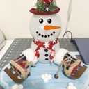 5 x 63pcs Snowman Face Stickers for Crafts Cute Christmas Ornaments Vinyl Snow Man Face Decals Xmas Winter Holiday Stickers for Window Glass Cups Balls Jars Wall Party Supplies Home Decoration(face63)