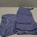 Saloogoe Two Piece Sets for Women Summer Outfits Lounge Sets V Neck Tops Wide Leg Pants Woman Vacation Travel Outfits (Medium, Blue)