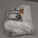 YoungsTex 72 Inch Length White Linen Curtains for Living Room 2 Panels, Rod Pocket Back Tab Semi Sheer Drapes for Light Filtering Window Treatments for Bedroom Dining, 52 X 72 Inch