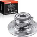 A-Premium Front Wheel Bearing and Hub Assembly Compatible with Dodge Ram 2500 1994-1999, 4WD & with 2-Wheel ABS & 3 Hole Rectangular Flange