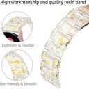 YGTIECS Compatible with Samsung Galaxy Watch 7/6/5/4 40mm 44mm/ 5 Pro 45mm/ Watch 6/4 Classic 43mm 47mm 42mm 46mm/ Active 2 44mm 40mm, 20mm Soft Resin Replacement Samsung Watch Bands