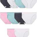 Fruit of The Loom Women's Fruit of The Loom Women's Assorted Cotton Bikini, 12 Pack Underwear, Assorted, 6