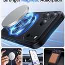 Magnetic for iPhone 17 Pro Case [Full Camera Protection][Military-Grade Protection][Compatible with MagSafe] Shockproof Protective Slim Phone Case for iPhone 17 Pro, Black