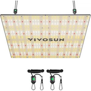 VIVOSUN VS3000 LED Grow Light with Full Spectrum Diodes & Daisy Chain Driver Dimmable Lights Sunlike for Seedling Veg & Bloom 300W Plant Grow Lamps for 3x3/4x4 Grow Tent