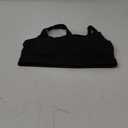 SUUKSESS Women Padded Cotton Ribbed Tank Tops 2025 High Neck Racerback Basic Tops (Small, Black With White)