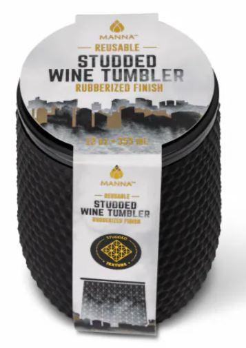 Manna Reusable Studded Wine Tumbler 12 Oz