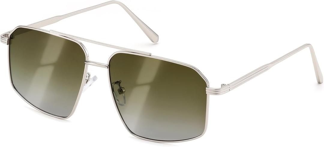 FEISEDY Vintage Polarized Aviator Sunglasses Men Women Classic American Gradient Lens UV400 Protection B0273