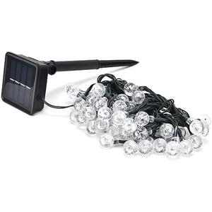 Solar String Lights, Shatterproof Linkable Outside Hanging Light Decoration, 50LEDs Outdoor 8 Lighting Modes String Lamp for Garden Wedding Party Patio Backyard
