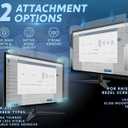 [2 Pack] 24 inch Removable Anti-Glare Blue Light Screen Protector for 16:9 Computer Monitor Anti-Glare, Anti-Scratch, PC Anti-UV Eye Protection Filter