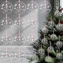 Thyle 24 Pcs Ballerina Christmas Ornament Pink Dancer Ornaments with Ropes Dance Team Gifts Bulk Life is Better When You Dance Decor Party Favor for Xmas Tree Holiday Party Decoration