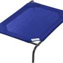Coolaroo Original Elevated Dog Bed - Breathable Off-The-Ground Pet Bed with Cooling Fabric, Joint Relief & Moisture-Resistant Fabric, 100% Recyclable, Easy Clean, Aquatic Blue, Medium