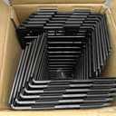 12 PCS Adjustable Under Couch Blocker for Bed and Furniture, Black Plastic Under Bed Blocker & Gap Filler, Toy Stopper for Dogs & Cats