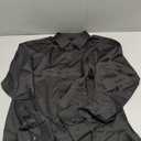 Plain Black Long Sleeve Polo XL