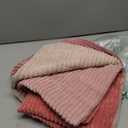 MIULEE Pack of 4 Purple Pink Valentines Corduroy Decorative Throw Pillow Covers 18x18 Inch Soft Boho Striped Pillow Covers Modern Farmhouse Spring Home Decor for Sofa Living Room Couch Bed