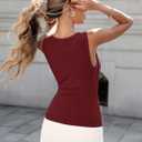 MEROKEETY Womens Summer V Neck Lace Tank Tops 2026 Sleeveless Elegant Sexy Casual Trendy Work Going Out Cami Shirts, XL 