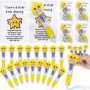 Sayglossy 36 Sets Star Party Favor Gifts Bulk, 4-in-1 Multicolor Ballpoint Pens with “you're a Star” Encouragement Cards Employee Appreciation Gifts for Coworkers, Rewards Events