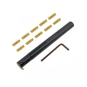 GBJ MGIVR2016-2 with MGMN200-G 3020 Grooving Cut-Off Cutter Grooving Insert Boring Bar 16mm 5/8" Grooving Cut-Off Holder for MGMN200 Carbide Inserts Holder