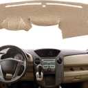 Dash Cover Mat Custom Fit for Honda Pilot Dashboard Cover Cap Pad Carpet Protector F207 (Beige)