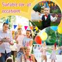 24 PCS Pastel Birthday Party Cone Hats Party Hat with Elastic String for Kids and Adults Birthday, Baby Shower, Bridal Shower