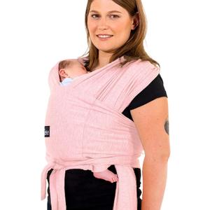 Koala Babycare Baby Carrier Wrap, Easy to Wear As a T-Shirt - Original Baby Carrier Newborn to Toddler - Sling One Size Fits All - Baby Wraps Carrier Up to 22lbs (Pink)