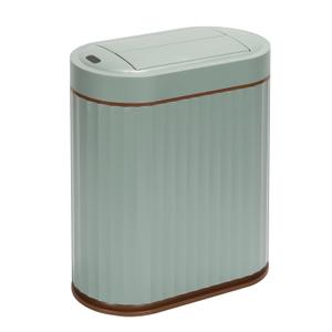 SYNCVIBE Bathroom Trash Can with Lid Butterfly 2 Gallon Sensor Trash can, IPX5 Waterproof Garbage Can Bathroom Decor, Automatic Trash Bin, Under-Counter Wastebasket for Kitchen, Living Room, Green