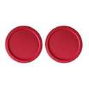 Replacement Lids for Pyrex 4-Cup Glass Food Storage Container Bowls, 6-Inch Plastic Round Lids Covers fits Pyrex 7201-PC, Airtight & Leakproof (2-Pack, Red)