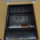 3 Tier Foldable Spice Rack for Countertop Iron Kitchen Seasoning Organizer for Cabinet, Black