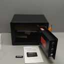 Small Safe Box, Fingerprint Home Safe for Money, Money Safe with Fireproof Waterproof Bag, 0.8 Cubic Biometric Small Fireproof Safe for Home