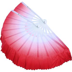ZooBoo 2Pcs Traditional Chinese Folding Dance Fan - Elegant Taichi Kungfu Performance Accessory