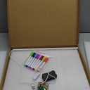 Lincia 16 x 12 Lumiboard LED Drawing Message Note Board Light Clear Acrylic Dry Erase Whiteboard for Wall Includes 8 Color Markers Kit for Home Office Menu Sign Ideal Gift for Christmas Decoration